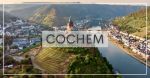 Cochem valley landscape with town and hilltop castle