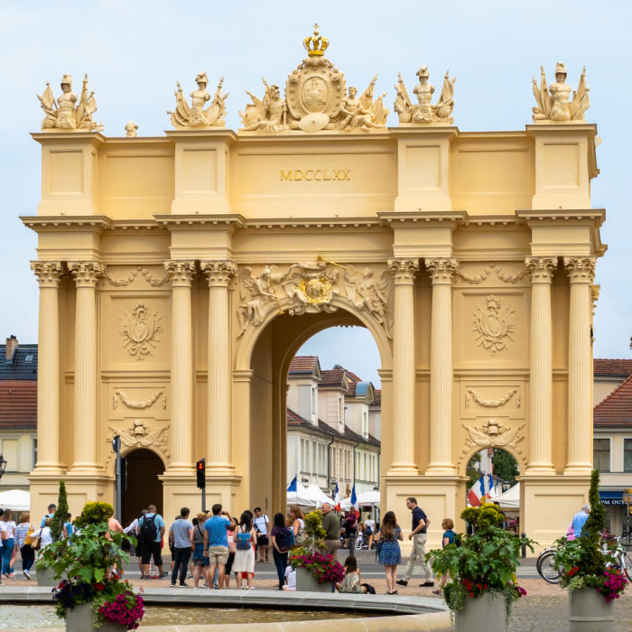 The Brandenburg Gate in Brandenburg, not to be mistaken as the one in Berlin