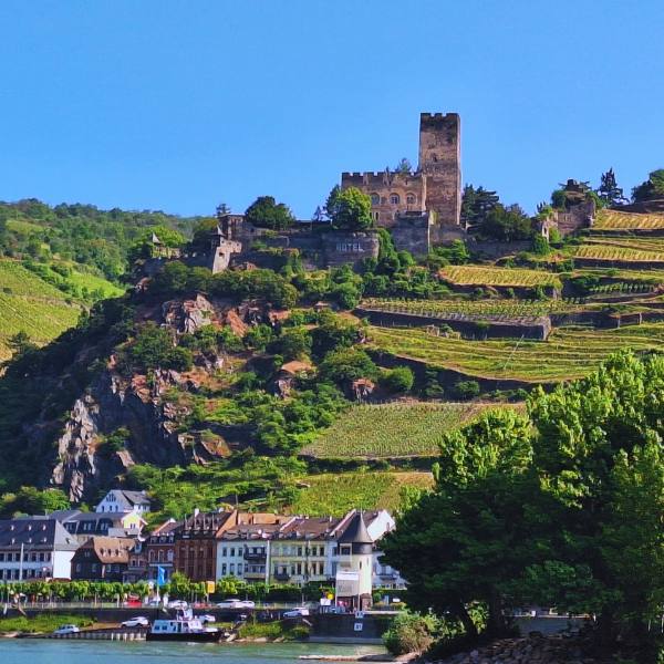Gutenfels Castle Hotel on the River Rhine, Germany Gutenfels Castle Hotel on the River Rhine, Germany