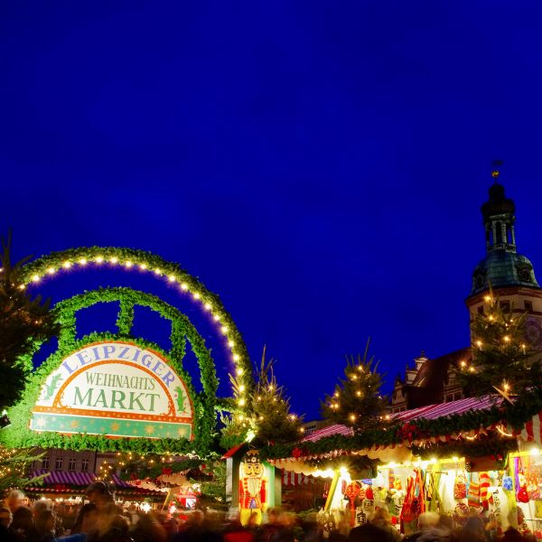 Leipzig Christmas Market by Old Town Hall