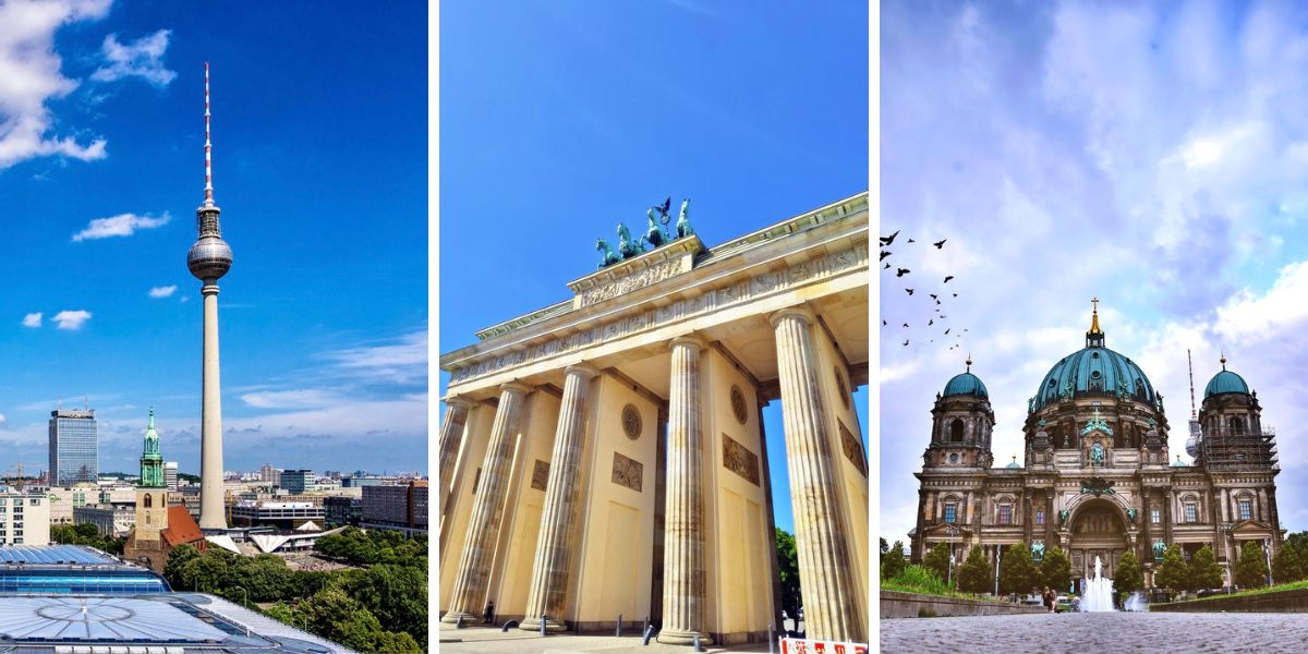 collection of berlin landmarks