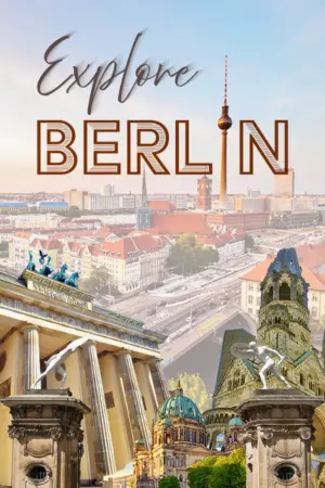Collage of famous landmarks in Berlin