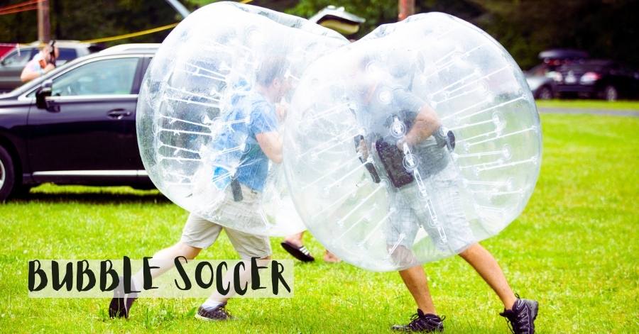 Bubble soccer in Leipzig Bubble soccer in Leipzig, Germany