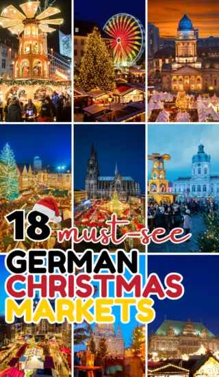 A collage of German Christmas Markets