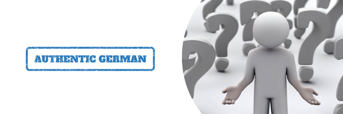 Authentic German and confused stickman Authentic German and confused stickman