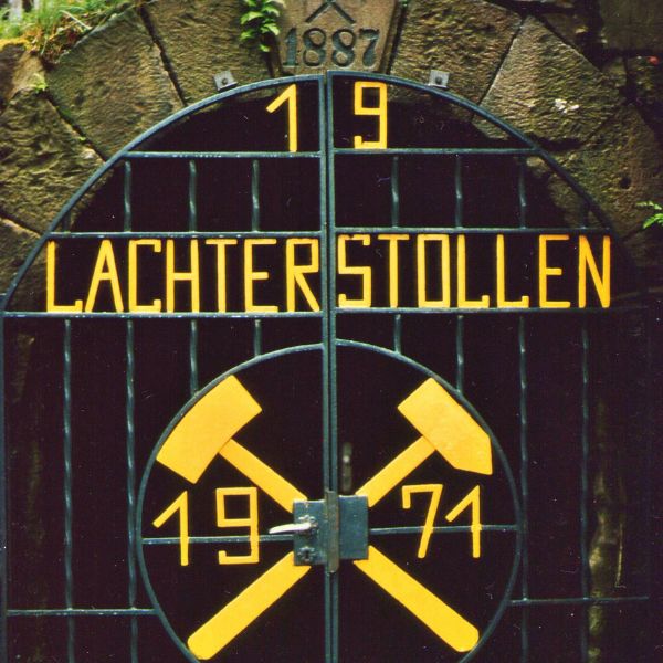 Steel gate leading to mine