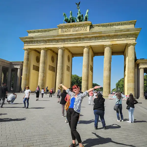 Lydia at the Brandenburg Gate