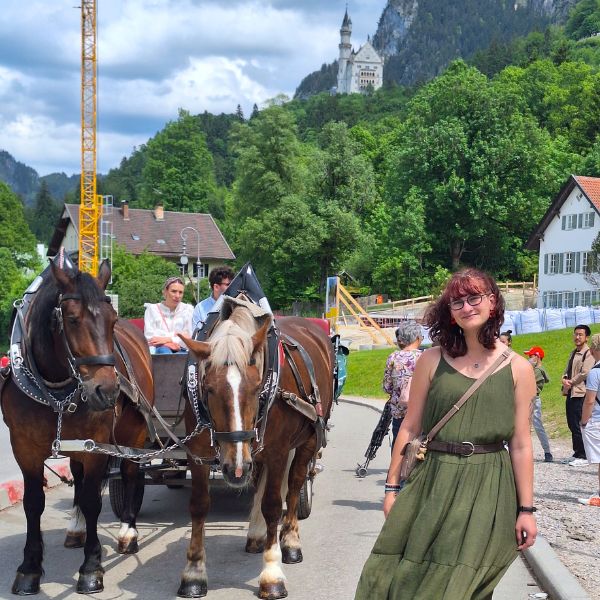 Lydia's horse and carriage