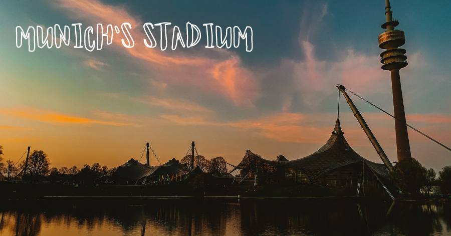 Munich's Olympic Stadium at sunset Munich's Olympic Stadium at sunset