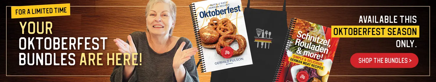 Promo for Oktoberfest bundles on Just Like Oma Shop