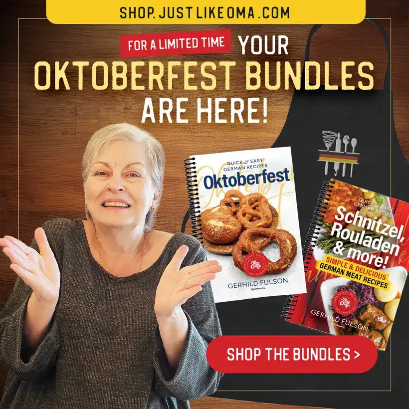 Promo for Oktoberfest bundles on Just Like Oma Shop