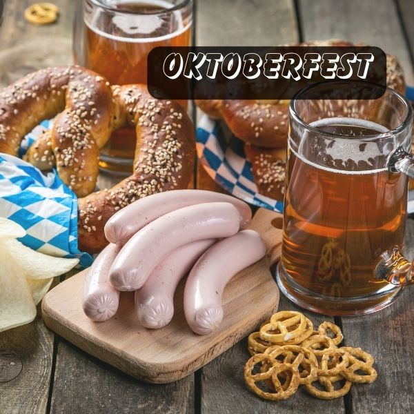 Oktoberfest foods and celebration