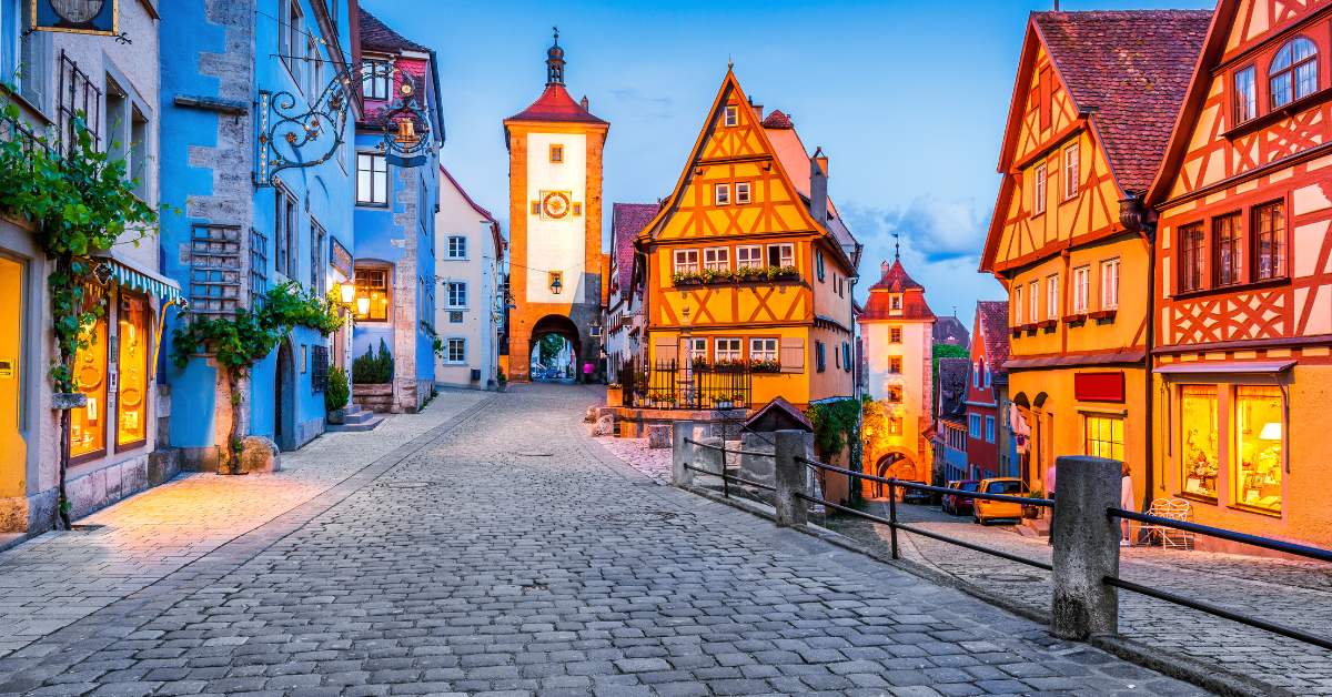 Rothenburg ob der Tauber, Germany, street scene Rothenburg ob der Tauber, Germany, street scene