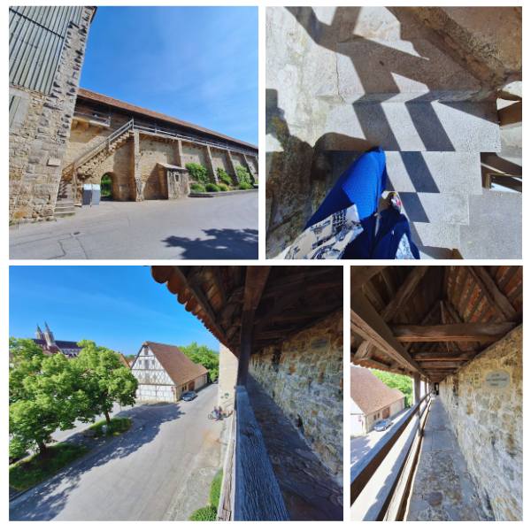 Rothenburg city wall collage