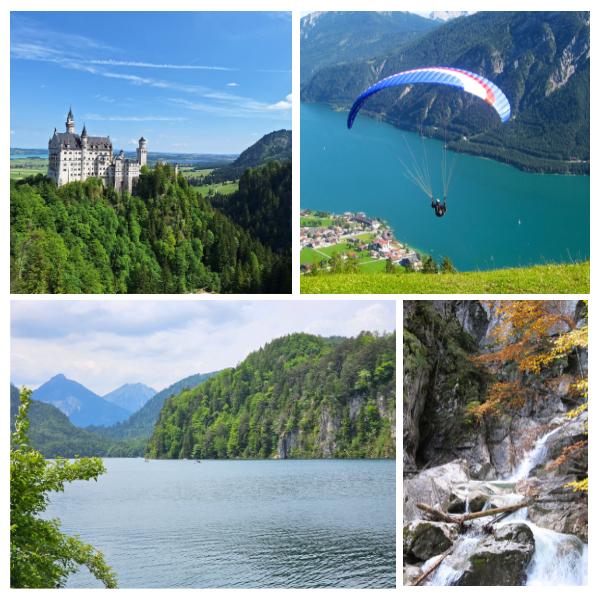 Schwangau is a great place for new adventures. Will paragliding be one of yours? Schwangau is a great place for new adventures. Will paragliding be one of yours?
