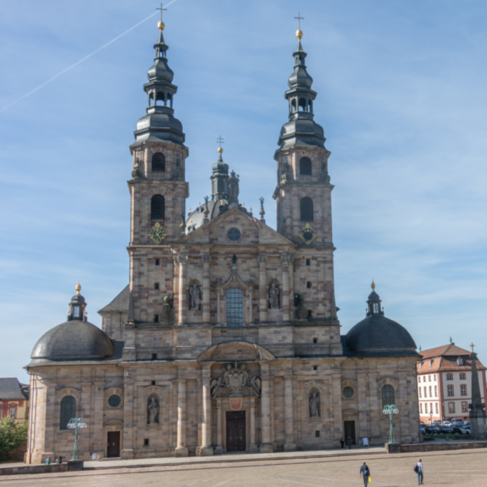 The Fulda Cathedral is known for its stunning Romanesque architecture and its historical significance as a symbol of the Fulda's rich religious and cultural heritage.