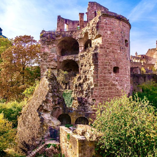 Tower ruins of Heidelberg Castle