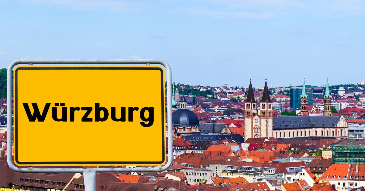 Würzburg and its street sign
