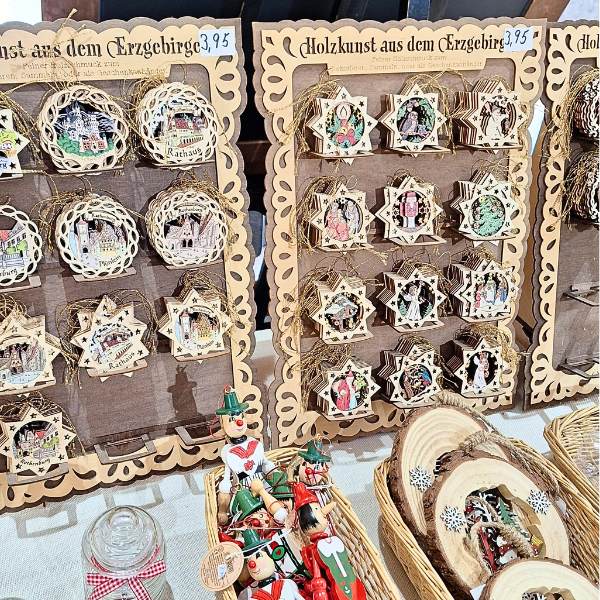 Wooden Christmas ornaments from the Rothenburg area