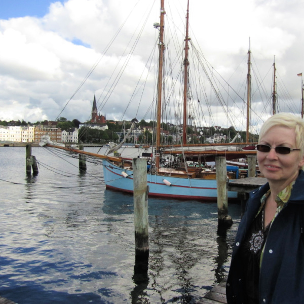 Gerhild on the docks at Flensburg