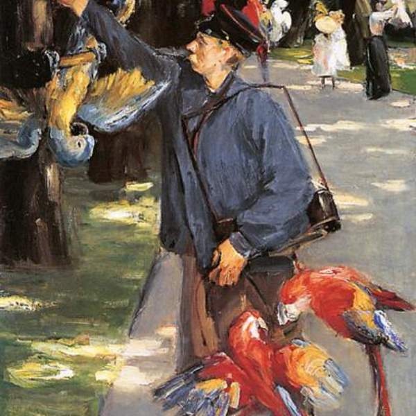 Max Liebermanns parrot caretaker painting