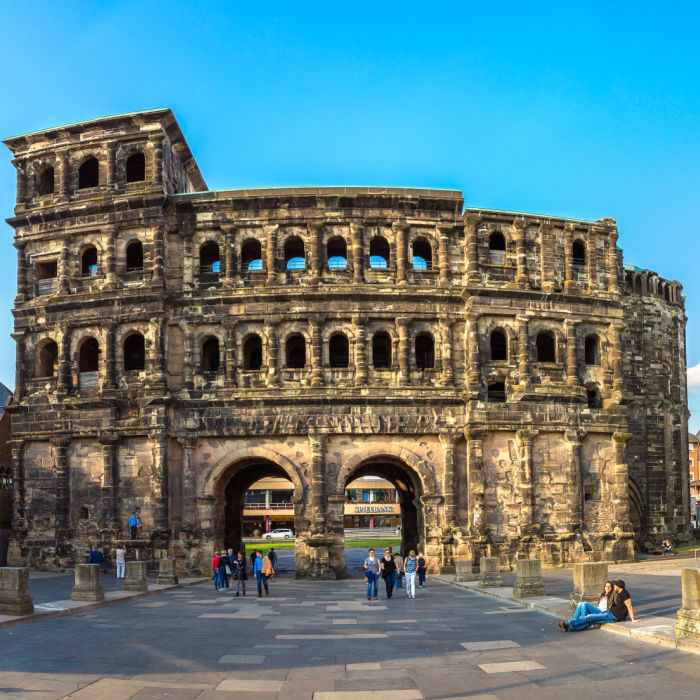 You'll think you're in ancient Rome when you visit the Porta Nigra in Trier in Rhineland-Palatinate.